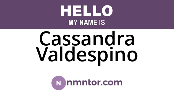 Cassandra Valdespino