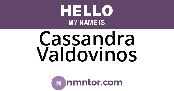Cassandra Valdovinos