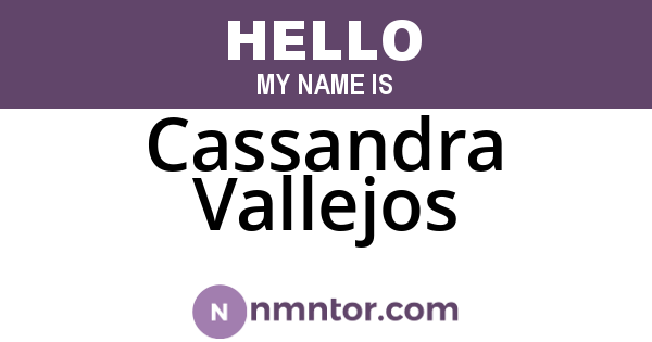 Cassandra Vallejos