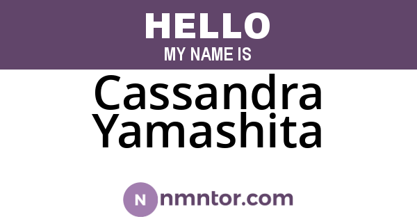 Cassandra Yamashita