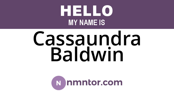 Cassaundra Baldwin
