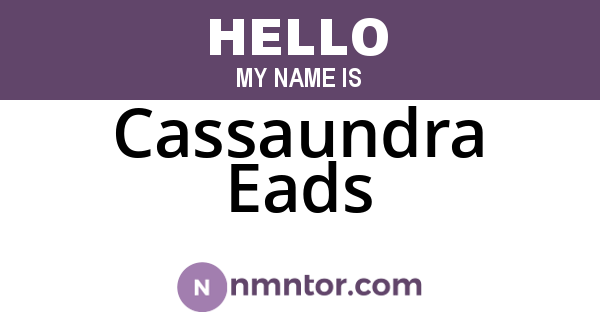 Cassaundra Eads