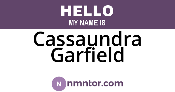 Cassaundra Garfield