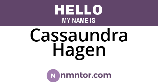 Cassaundra Hagen