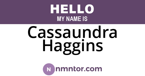 Cassaundra Haggins