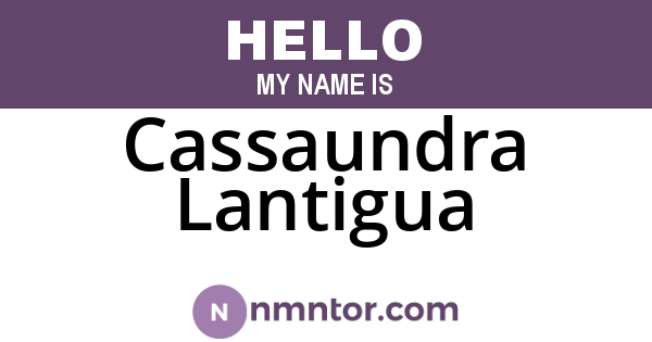 Cassaundra Lantigua