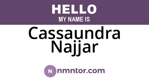 Cassaundra Najjar