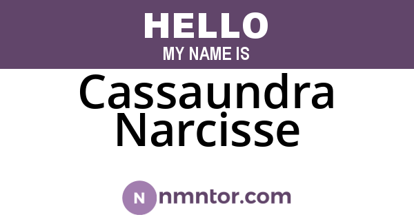 Cassaundra Narcisse