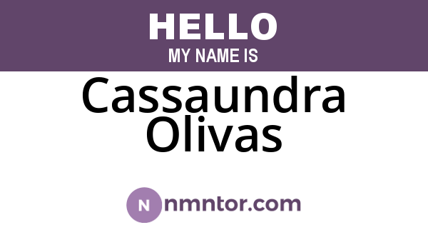 Cassaundra Olivas