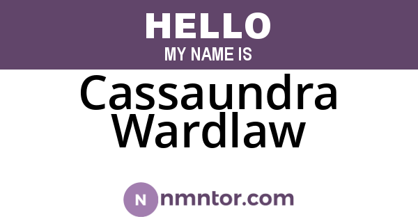 Cassaundra Wardlaw