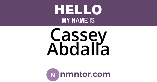 Cassey Abdalla