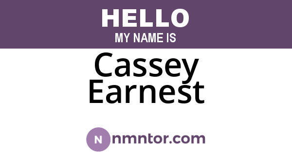 Cassey Earnest
