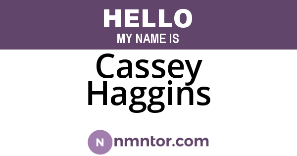 Cassey Haggins