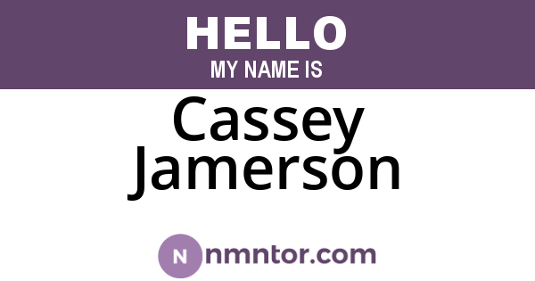 Cassey Jamerson