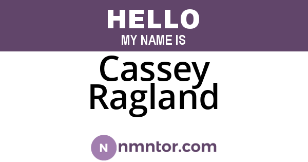 Cassey Ragland