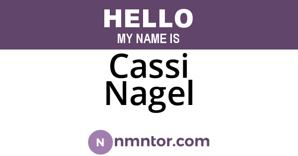 Cassi Nagel