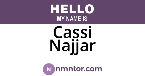 Cassi Najjar