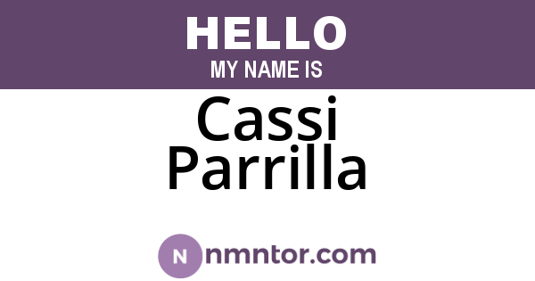 Cassi Parrilla