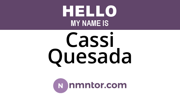 Cassi Quesada