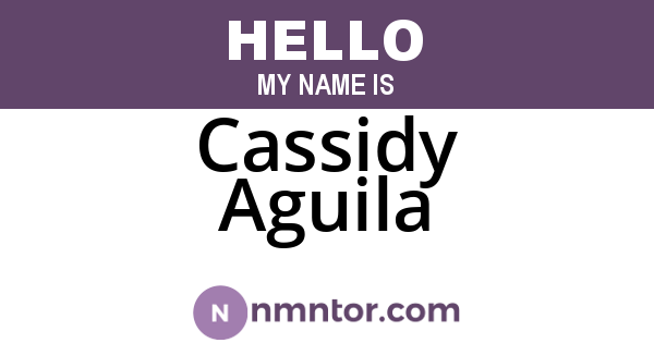 Cassidy Aguila