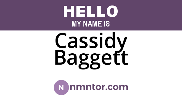 Cassidy Baggett