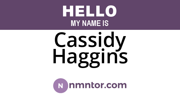 Cassidy Haggins