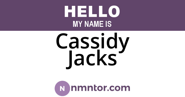 Cassidy Jacks