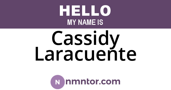 Cassidy Laracuente