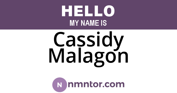 Cassidy Malagon