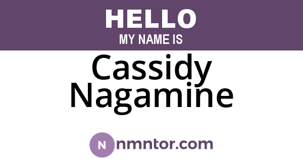 Cassidy Nagamine
