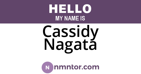 Cassidy Nagata