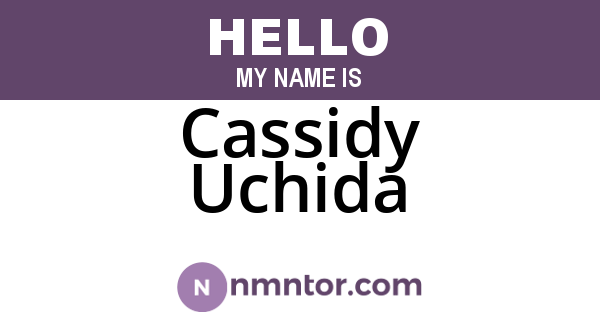 Cassidy Uchida