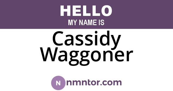 Cassidy Waggoner