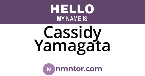 Cassidy Yamagata