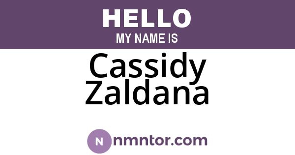 Cassidy Zaldana