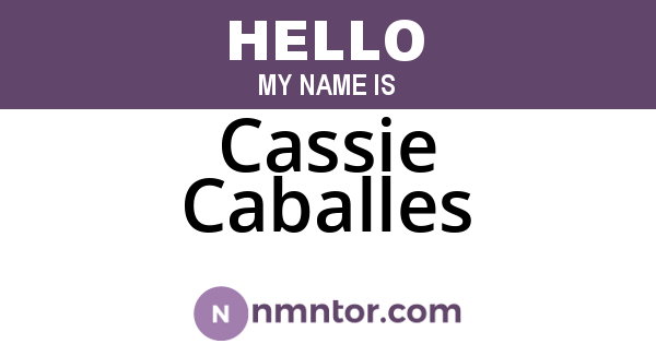 Cassie Caballes