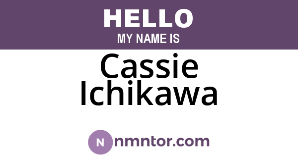 Cassie Ichikawa