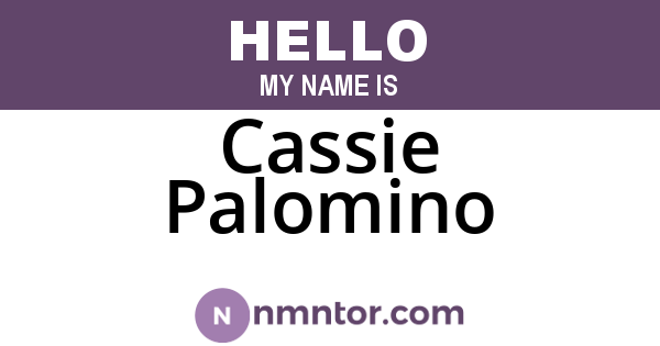 Cassie Palomino