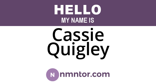 Cassie Quigley