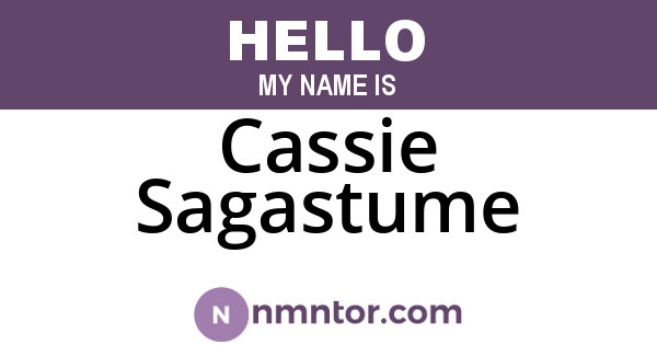 Cassie Sagastume