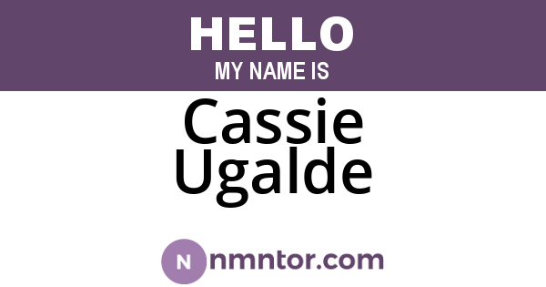 Cassie Ugalde
