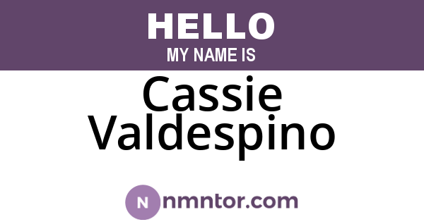 Cassie Valdespino