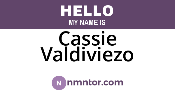Cassie Valdiviezo