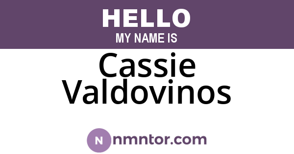Cassie Valdovinos