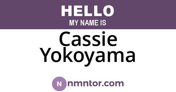 Cassie Yokoyama