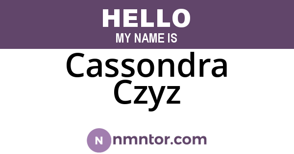 Cassondra Czyz