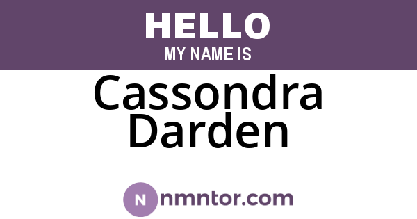 Cassondra Darden