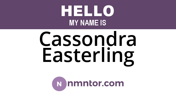 Cassondra Easterling