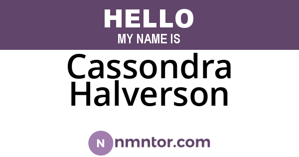 Cassondra Halverson