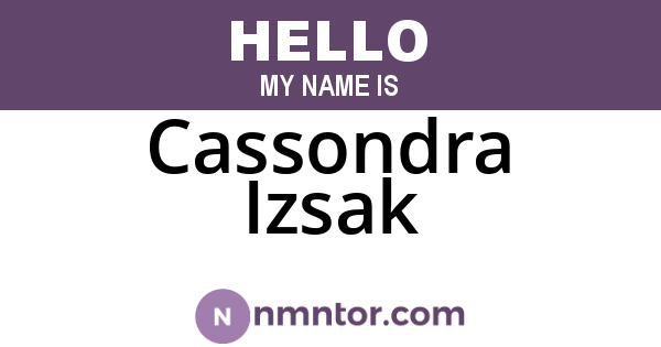 Cassondra Izsak